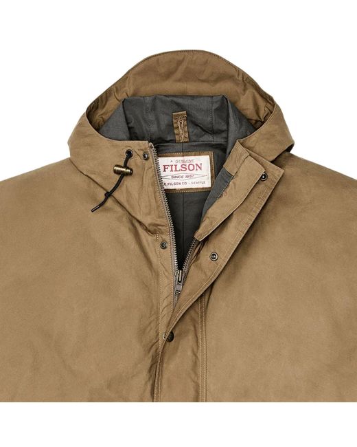 Filson Green Dry Wax Omak Coat for men