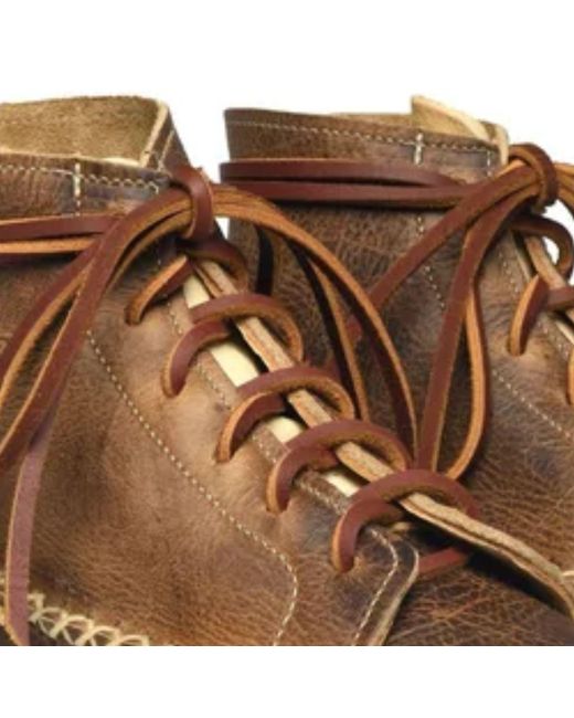 Yuketen Brown All Handsewn Maine Guide 6 Eye Db Boots for men