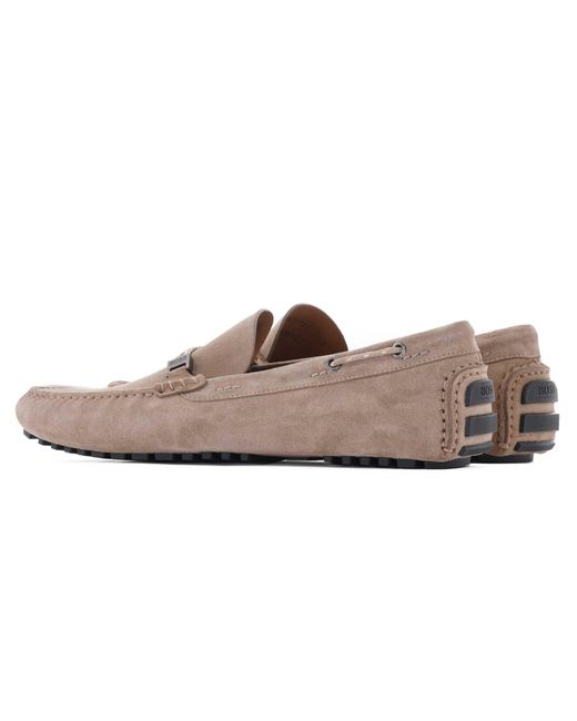 BOSS by HUGO BOSS Driver Moccasins in Natural for Men | Lyst UK