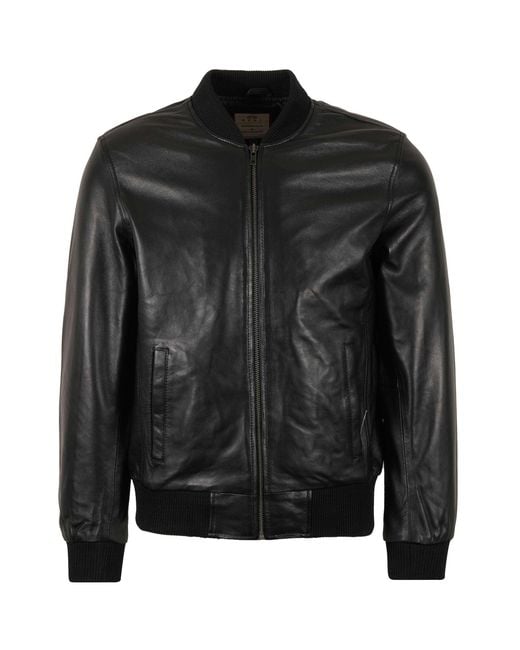 real hoxton Black Ryan Bomber Jacket for men