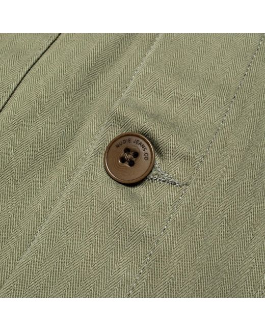 Nudie Jeans Green Buddy Chore Jacket for men