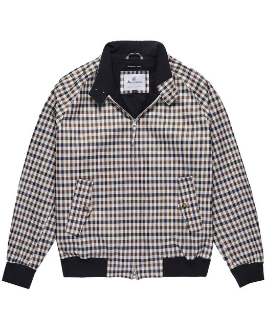 Aquascutum Black Archival Harrington Jacket for men