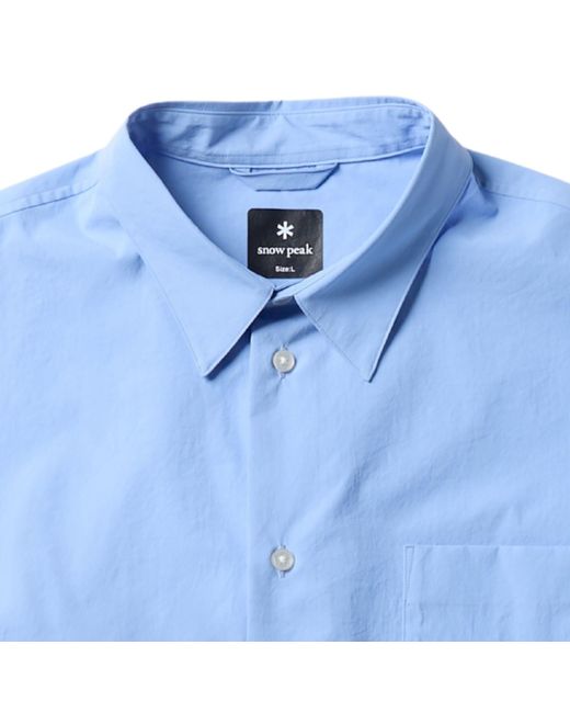 Snow Peak Blue Utility Shirt for men