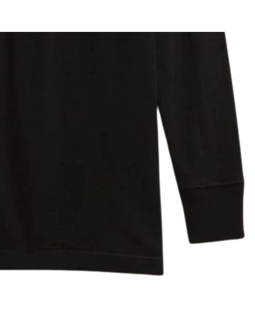 Merz B. Schwanen Black 2M06 Vintage Machine Refined Classic Fit Long Sleeve Henley for men