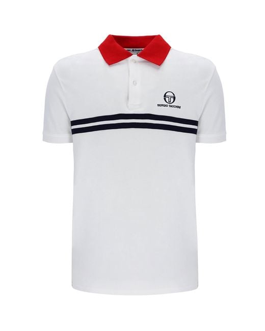 Sergio Tacchini White Supermac Mk2 Polo Shirt for men
