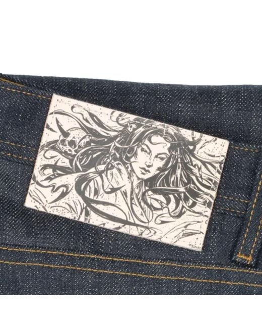 Naked & Famous Gray Weird Guy Harionago Selvedge for men