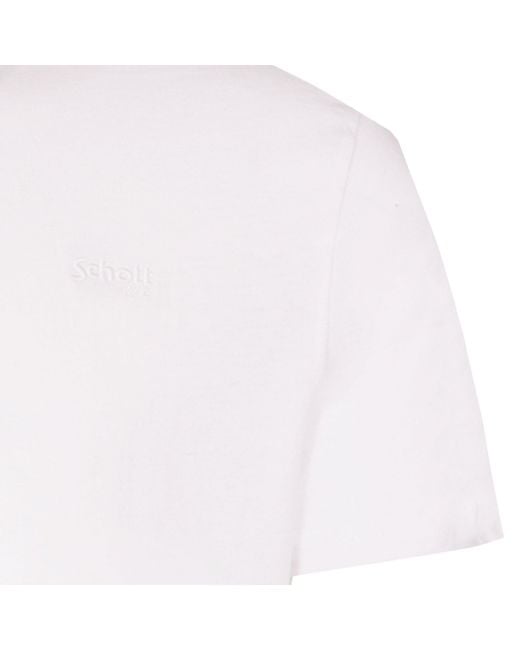 Schott Nyc White 2 Pack Crew Neck T-Shirt for men