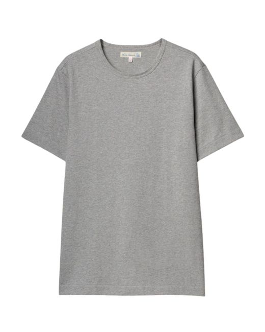 Merz B. Schwanen Gray 2M15 Mid-Century Machine Refined Fit T-Shirt for men