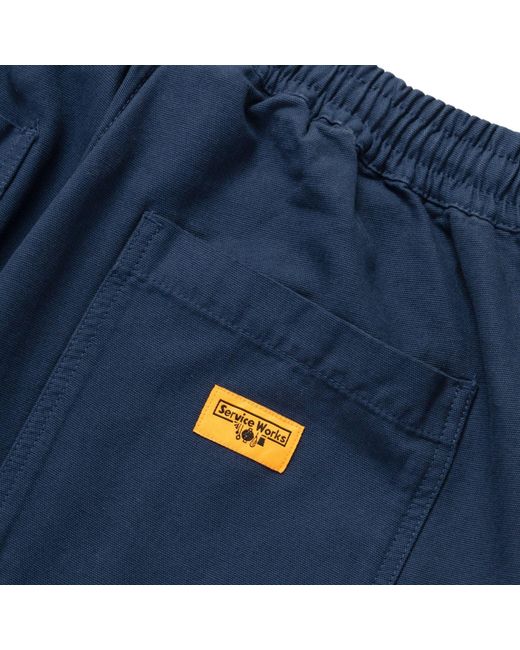 Service Works Blue Classic Chef Pants for men