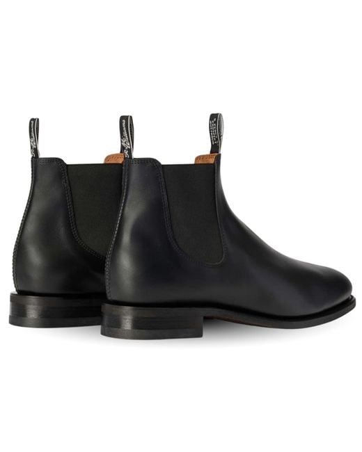 R.M.Williams Black Turnout Boot for men