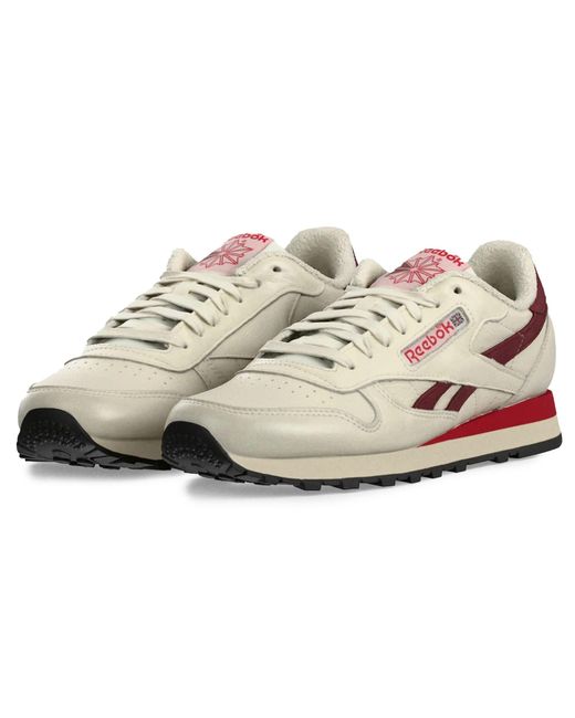 Reebok White Classic Leather Sneakers for men