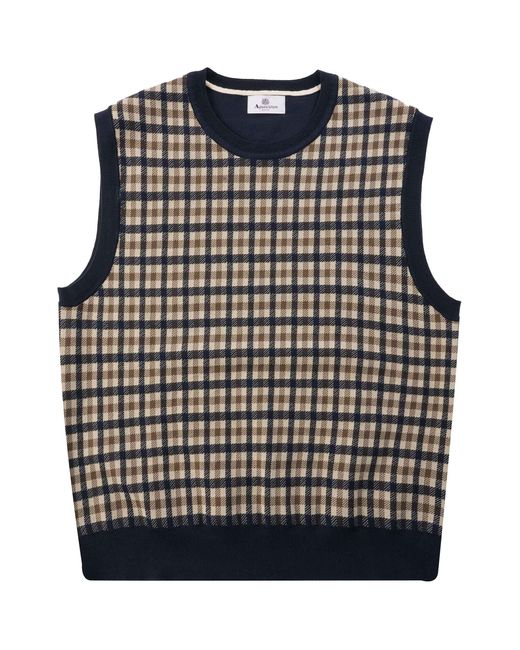 Aquascutum Black Iconic Slipover for men