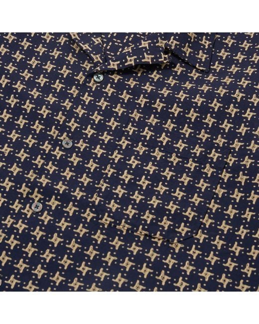 Universal Works Black Rhodes 8 Cotton Road Shirt for men