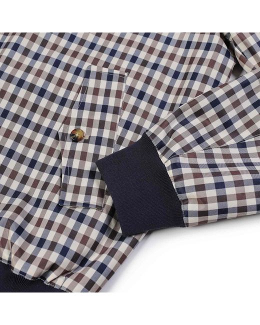 Aquascutum Black Archival Harrington Jacket for men