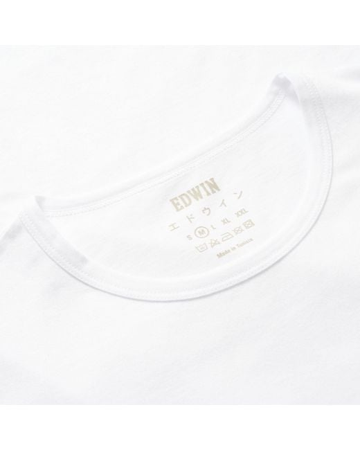 Edwin White Double Pack T-Shirt for men