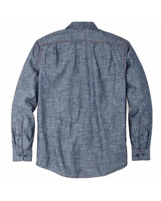 Filson Blue Chambray Cpo Shirt for men