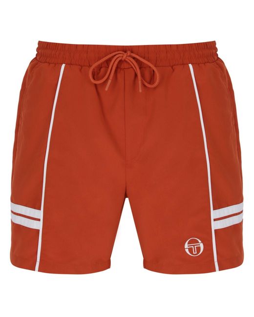 Sergio Tacchini Orange Romolo Swim Shorts for men