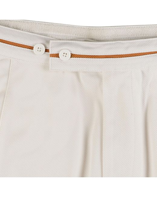 Sergio Tacchini White Supermac Shorts for men
