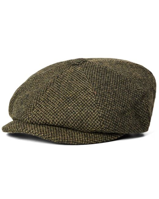 Barbour Green Winston Baker Boy Cap for men