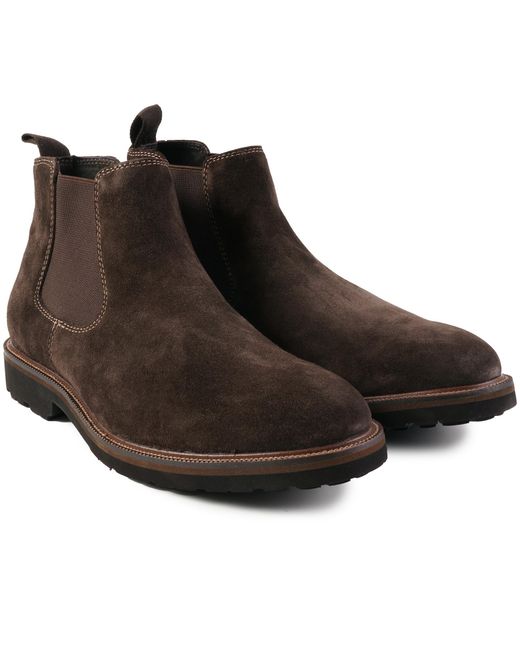 John White Brown Vigo Suede Boots for men