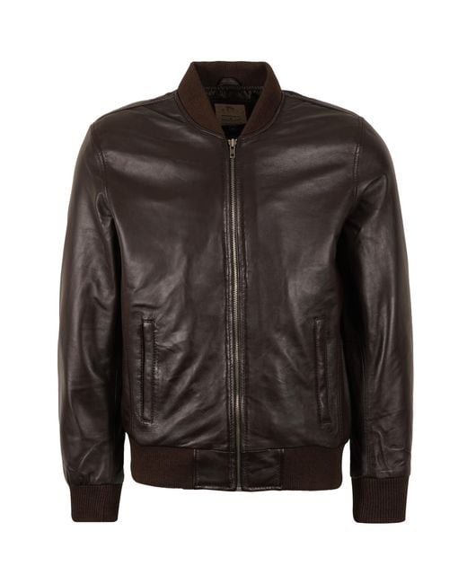real hoxton Black Ryan Bomber Jacket for men