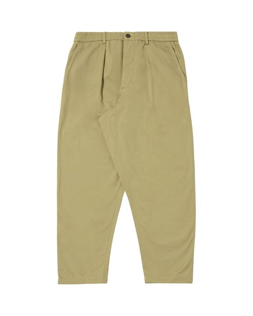 Universal Works Green Pleated Track Pant for men