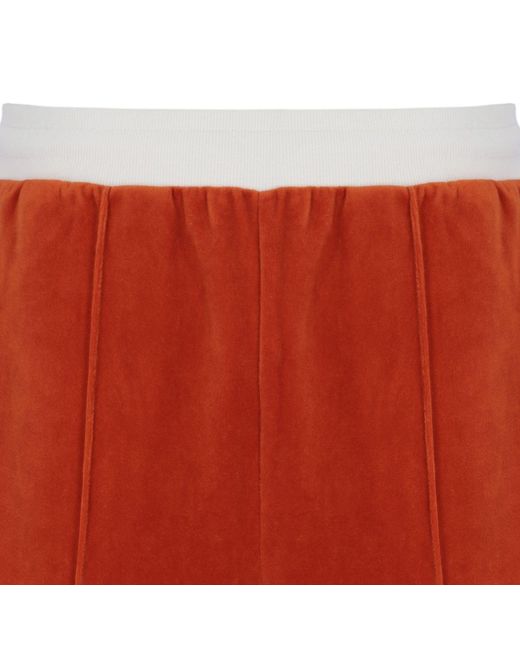 Sergio Tacchini Red Monte Velour Shorts for men