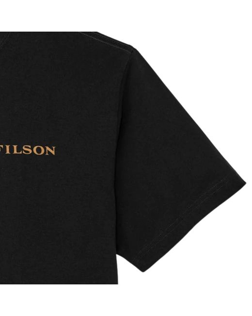 Filson Black Scenic Graphic T-Shirt for men