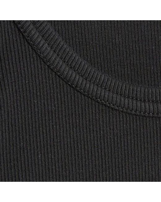 COLORFUL STANDARD Black Organic Rib Tank Top for men