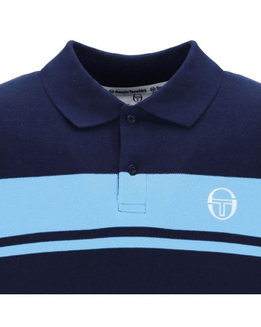 Sergio Tacchini Blue Young Line Polo Shirt for men