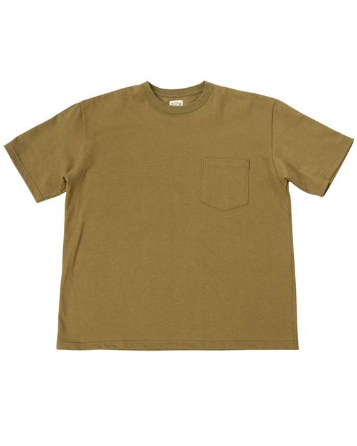 Orslow Green Pocket T-Shirt for men