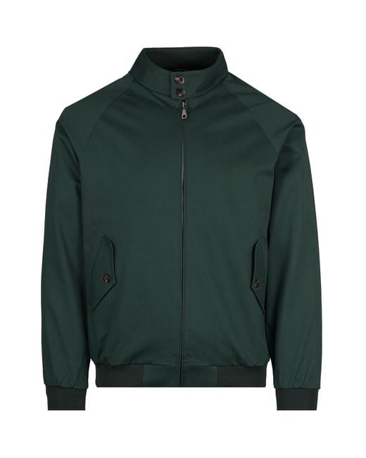 real hoxton Green Harrington Jacket for men