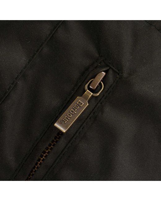 Barbour Black Beacon Sports Wax Jacket for men