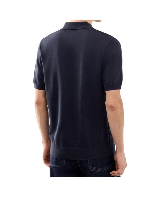 Fred Perry Blue Tonic Waffle Knitted Shirt for men
