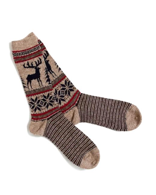Anonymous Ism Wool Ski Jq Crew Sock in Beige (Natural) for Men - Lyst