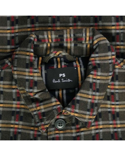 Paul Smith Black Mini Tartan Shirt for men