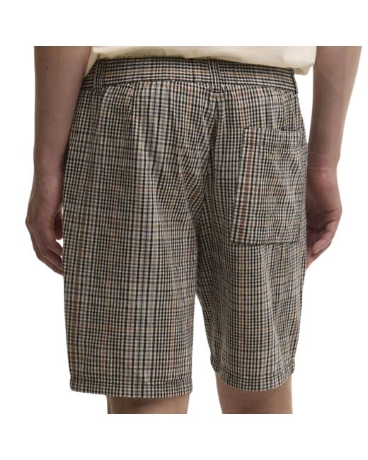 Barbour Gray Fife Checked Short for men