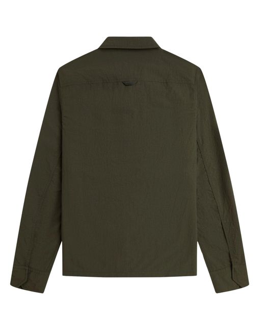 Fred Perry Green Ripstop Pocket Overshirt for men
