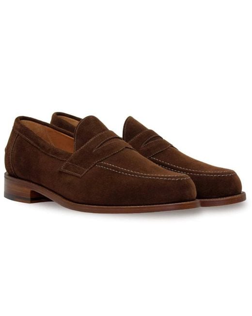 Sanders Brown Aldwych Penny Loafers for men