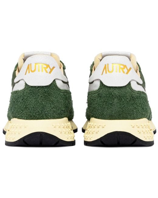 Autry Green Reelwind Low Sneakers Suede for men