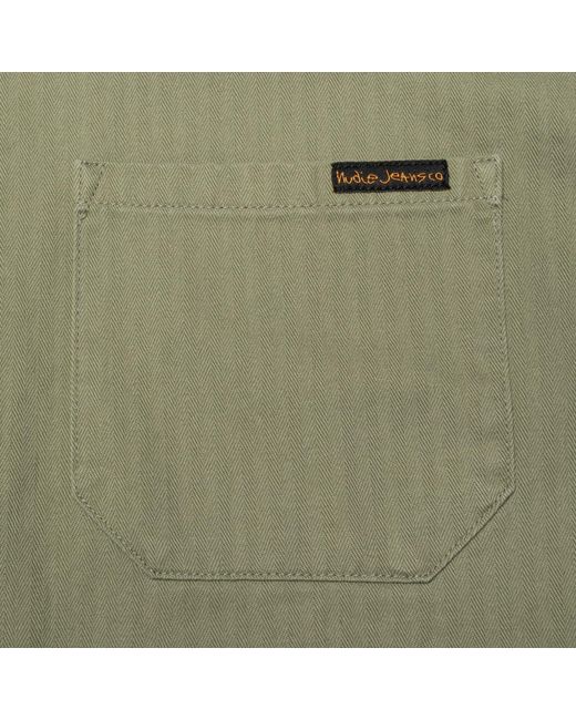 Nudie Jeans Green Buddy Chore Jacket for men