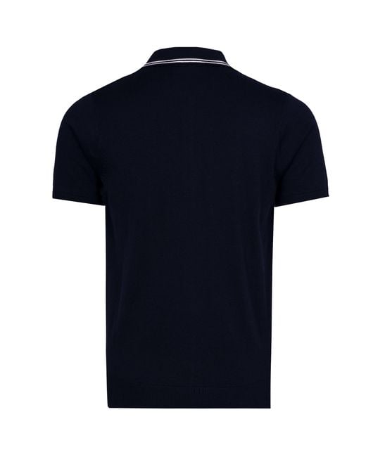 Gabicci Blue Geller Knit Polo for men