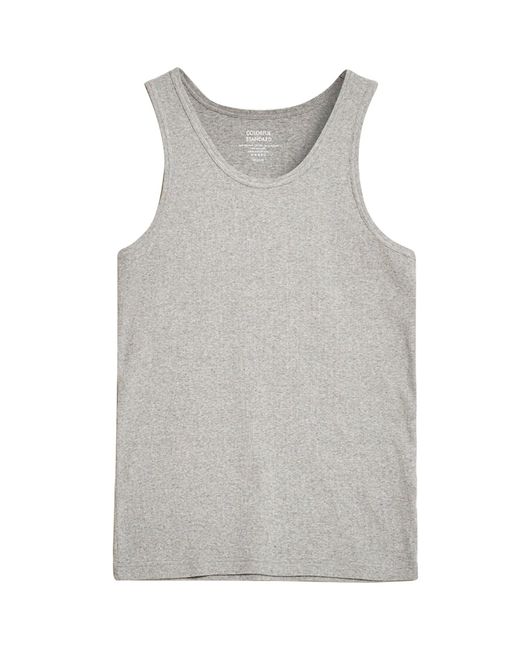 COLORFUL STANDARD Gray Organic Rib Tank Top for men