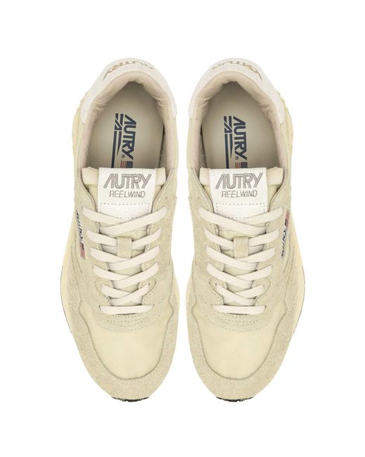 Autry White Reelwind Low Nylon Sneaker for men