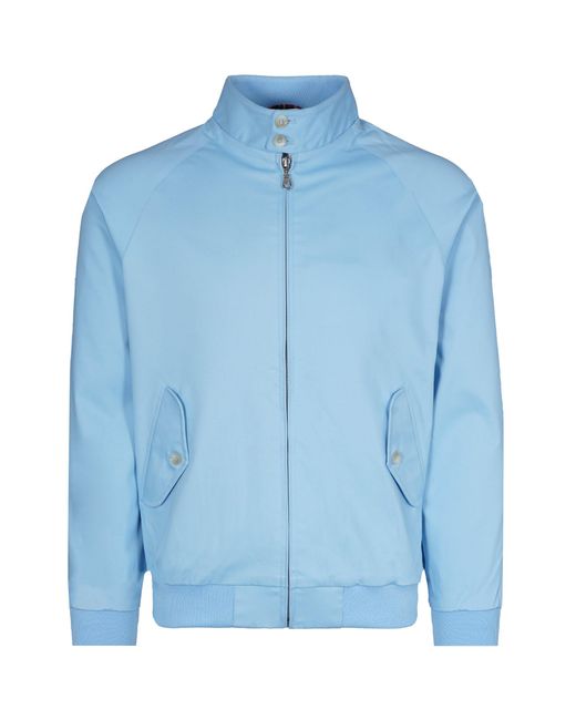real hoxton Blue Harrington Jacket for men