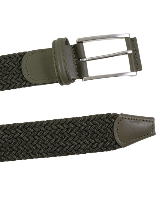 Andersons Black Woven Belt for men