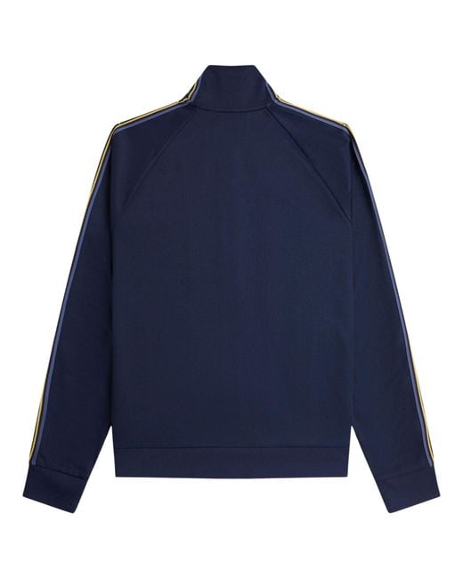 Fred Perry Blue Tramline Tape Track Jacket for men