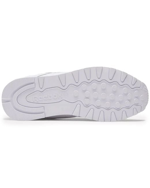 Reebok White Classic Leather Sneakers for men