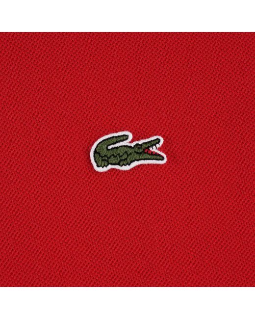 Lacoste Red Classic Pique Polo Shirt for men