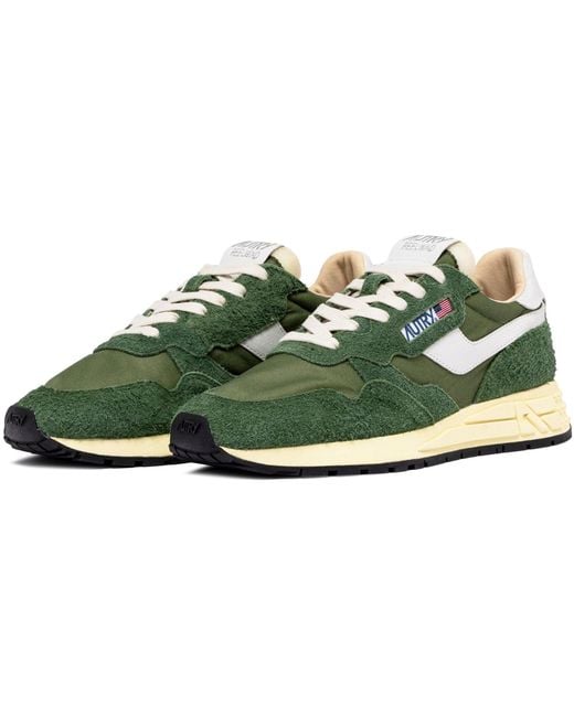 Autry Green Reelwind Low Sneakers Suede for men